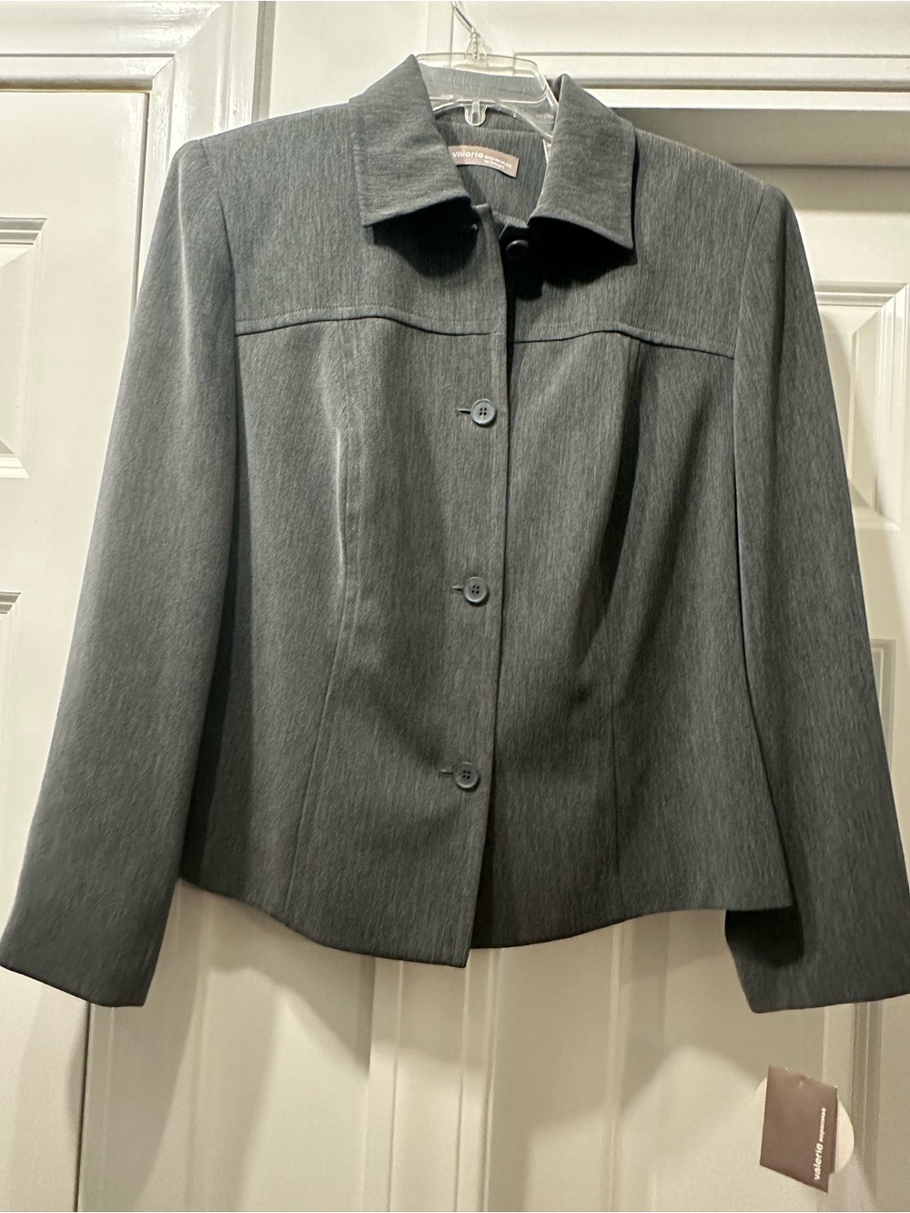 Valerie Separates Tailored Blazer in Charcoal Gray
